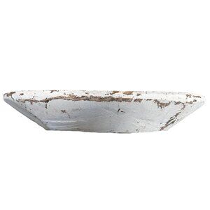 Handmade Distressed Rustic Painted Wooden Bowl